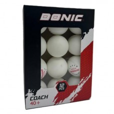Кульки для настільного тенісу Donic Coach, 40+мм, 12шт, білий., код: DC12-WS Кульки для настільного тенісу Donic Coach, 40+мм, 12шт, білий., код: DC12-WS