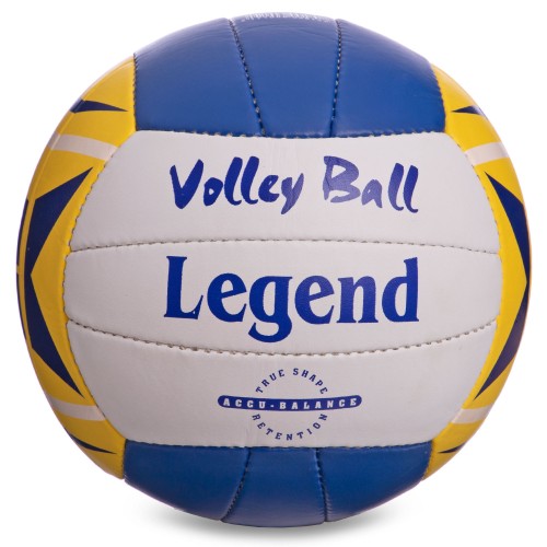 М"яч волейбольний Legend №5 PU, білий-синій-жовтий, код: LG5190-S52 М"яч волейбольний Legend №5 PU, білий-синій-жовтий, код: LG5190-S52