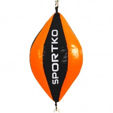 Груша боксерська на розтяжках Sportko 500x240 мм, чорний-помаранчевий, код: GP-2_BKOR-S52