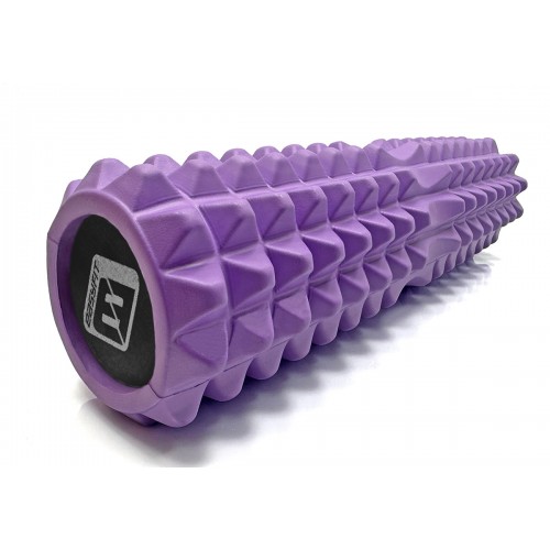 Масажний ролик EasyFit Solid Grid Roller v.2.2s 450х130 мм, фіолетовий, код: EF-2053-V