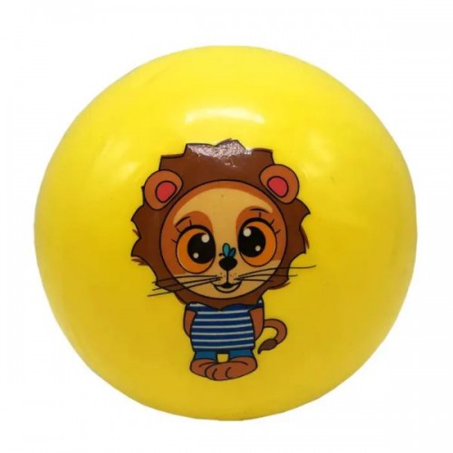 М"ячик гумовий Toys Звірятка 15,2 см, жовтий, код: 204508-T