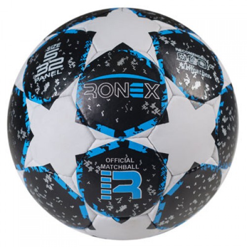М"яч футбольний Ronex Grippy AD/F5, чорний-синій, код: RXG-F5B-WS