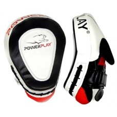Лапи боксерські PowerPlay PU пара, 230х190х60 мм, чорний-білий, код: PP_3042 Лапи боксерські PowerPlay PU пара, 230х190х60 мм, чорний-білий, код: PP_3042