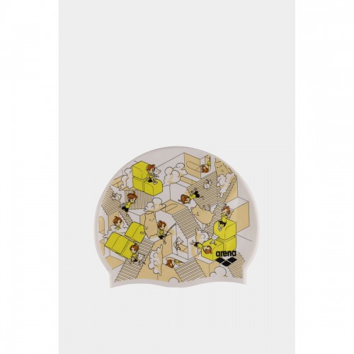 Шапка для плавання Arena Print JR, мультиколор, код: 3468337082651