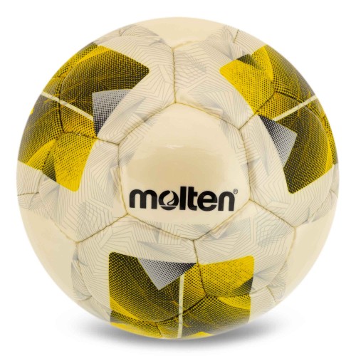 М"яч футбольний Molten №5 PU, білий-жовтий, код: F5N3200-Y-S52