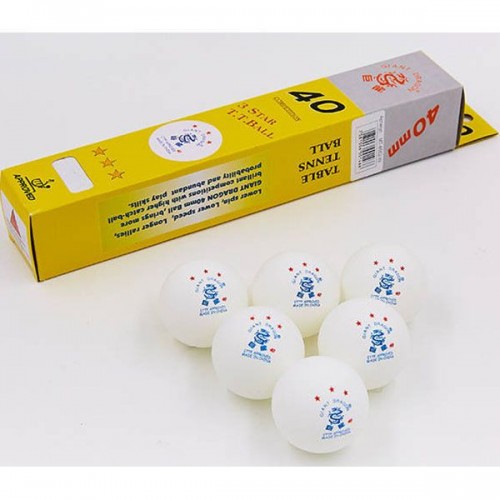 М"ячі для настільного тенісу Giant Dragon 6 шт, код: MT-6552-W М"ячі для настільного тенісу Giant Dragon 6 шт, код: MT-6552-W