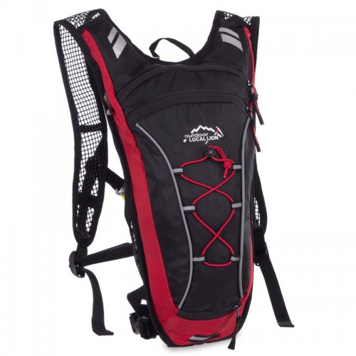 Рюкзак спортивний з жорсткою спинкою Inoxto червоний, код: L558_R