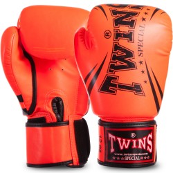 Рукавички боксерські Twins 14 унцій, темно-помаранчевий, код: FBGVSD3-TW6_14DOR