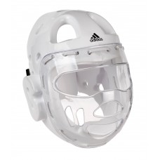 Шолом для Тхеквондо Adidas WTF XS із захисною маскою, білий, код: 15572-891