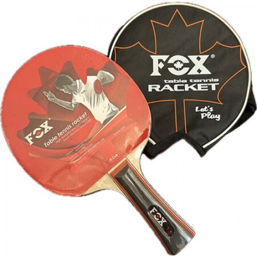 Ракетка для настільного тенісу Fox з чохлом, 1 шт, код: F-T16-WS