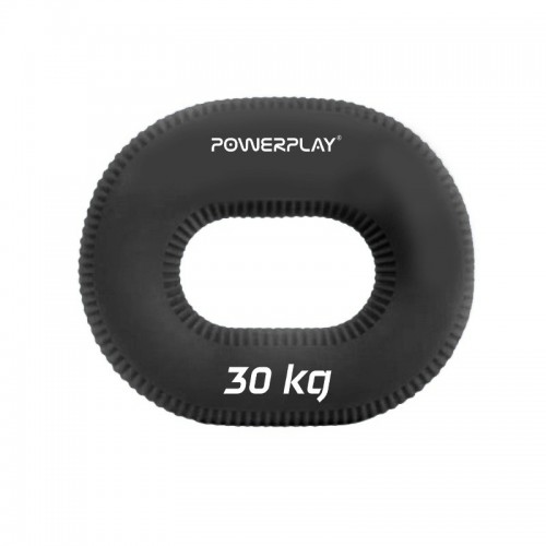 Еспандер кистьовий силіконовий PowerPlay Hand Grip Hard 30 кг, чорний, код: PP_4336_Black_30kg