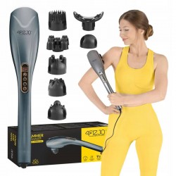 Ручний вібраційний масажер для тіла 4Fizjo Long Stick 7 в 1 Grey, код: P-5907739319135 Ручний вібраційний масажер для тіла 4Fizjo Long Stick 7 в 1 Grey, код: P-5907739319135