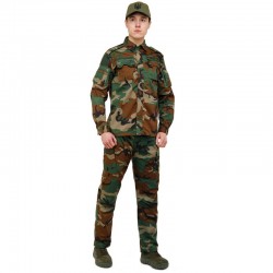 Костюм тактичний (сорочка та штани) Tactical Military Rangers розмір XXXXL, камуфляж Woodland, код: ZK-SU1128_XXXXLKW