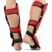 Захист гомілки та стопи для єдиноборств Hard Touch, розмір L, червоний, код: BO-4229_LR