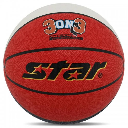 М"яч баскетбольний Star 3ON3, червоний-синій-білий, код: BB4146C_RBLW