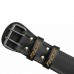 Пояс для важкої атлетики RDX 6 шкіряний Black Gold S, код: WBS-6RB-S