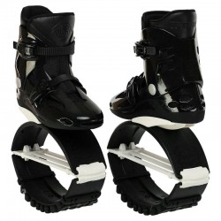 Фітнес джампери Kangoo Jumps XL (41-43), чорний-білий, код: SK-4571_XLBKW