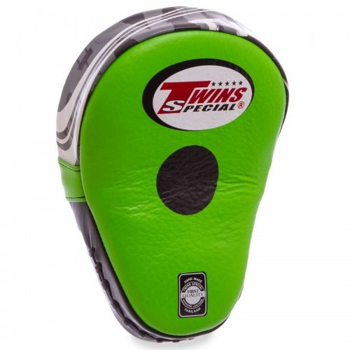 Лапа вигнута для боксу та єдиноборств Twins 18x27x4,5см зелений, 1шт, код: PML10_GR-S52 Лапа вигнута для боксу та єдиноборств Twins 18x27x4,5см зелений, 1шт, код: PML10_GR-S52