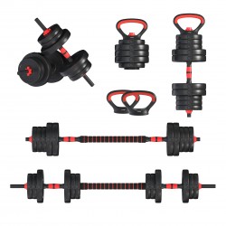 Гантелі з функцією штанги 6в1 Fit-On 23кг, код: 2030-0023