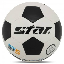М"яч футбольний Star Prospec №5 PVC, білий-чорний, код: SB8655-S52