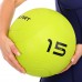 Слембол м"яч набивний для кросфіту та фітнесу Mdbuddy Slam Ball 15кг, салатовий, код: FI-1774-15