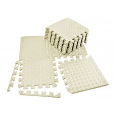 Татамі мат (хвіст ластівки) EasyFit 8 шт, 300х300х10мм, білий, код: EF-1950-30-W