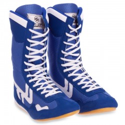 Замшеві боксерки Zelart розмір 37 (24см), синій, код: OB-3206_37BL