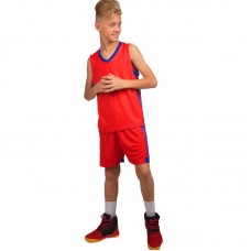 Форма баскетбольна дитяча PlayGame Lingo S (ріст 160) червоний-синій, код: LD-8018T_SRBL