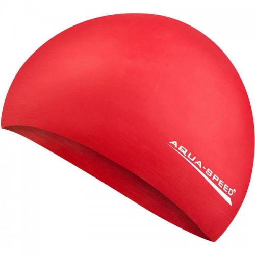 Шапка для плавання Aqua SpeedSoft Latex червоний, код: 5908217657329