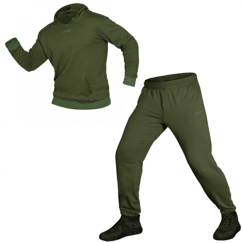 Спортивний костюм Camotec Basic Hood, розмір S, оливковий, код: 2908010187903