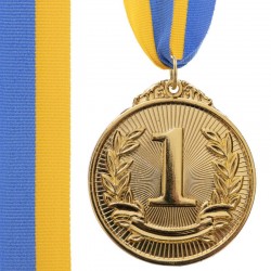 Медаль спортивна зі стрічкою PlayGame Liberty золота, код: C-4872_G