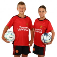 Форма футбольна дитяча PlayGame із символікою Manchester United домашня 2024, розмір XL-30, зріст 155-165, червоний-чорний, код: CO-7185_XLR Форма футбольна дитяча PlayGame із символікою Manchester United домашня 2024, розмір XL-30, зріст 155-165, червоний-чорний, код: CO-7185_XLR