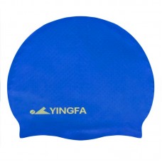 Шапочка для плавання силіконова для дорослих Yingfa синій-жовтий, код: C0068_BLY