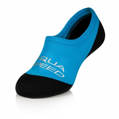 Шкарпетки для басейну Aqua Speed Neo Socks, розмір 36-37, чорний-блакитний, код: 5908217668431