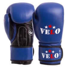 Рукавички боксерські професійні Velo 12 унцій, синій, код: 2081_12BL Рукавички боксерські професійні Velo 12 унцій, синій, код: 2081_12BL