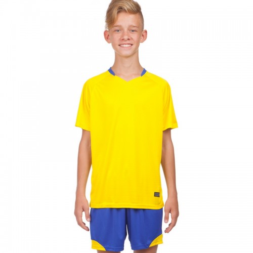 Футбольна форма підліткова PlayGame Lingo розмір 32, ріст 145-155, жовтий-синій, код: LD-5022T_32YBL