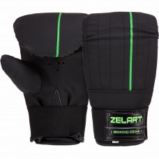 Снарядні рукавички Zelart XL чорний-салатовий, код: VL-3086_XLBKLG-S52