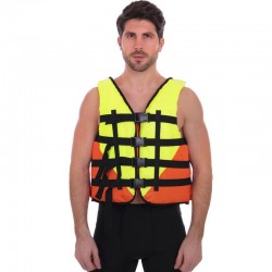 Жилет рятувальний FitGo XL (90-110 кг), помаранчевий-жовтий, код: PL-3548-90-110_OR Жилет рятувальний FitGo XL (90-110 кг), помаранчевий-жовтий, код: PL-3548-90-110_OR