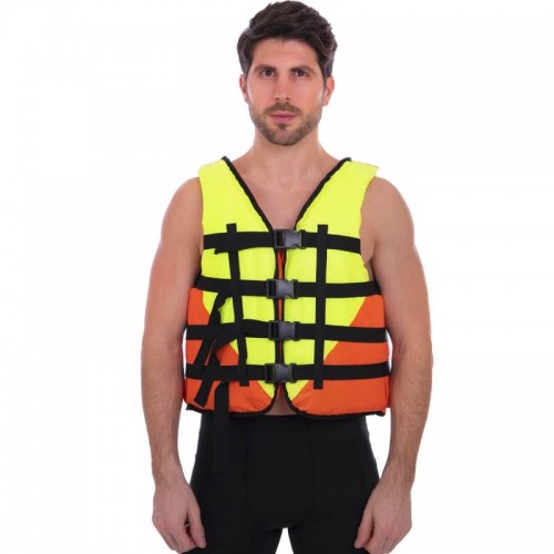 Жилет рятувальний FitGo XL (90-110 кг), помаранчевий-жовтий, код: PL-3548-90-110_OR Жилет рятувальний FitGo XL (90-110 кг), помаранчевий-жовтий, код: PL-3548-90-110_OR