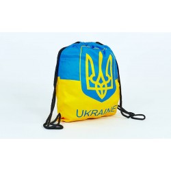 Рюкзак-мішок SP-Sport Ukraine жовтий-блакитний, код: GA-4433-UKR-S52