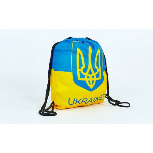 Рюкзак-мішок SP-Sport Ukraine жовтий-блакитний, код: GA-4433-UKR-S52
