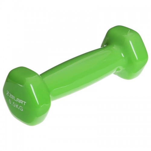 Гантелі для фітнесу Modern з вініловим покриттям 1x0,5 кг салатовий, код: TA-2777-0_5_LG-S52 Гантелі для фітнесу Modern з вініловим покриттям 1x0,5 кг салатовий, код: TA-2777-0_5_LG-S52
