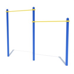 Турнік подвійний на хомутах Brustyle 3360х160х2540 мм, код: DIO609.2 Турнік подвійний на хомутах Brustyle 3360х160х2540 мм, код: DIO609.2