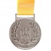 Медаль спортивна зі стрічкою PlayGame Ukraine срібло, код: C-6210_S Медаль спортивна зі стрічкою PlayGame Ukraine срібло, код: C-6210_S