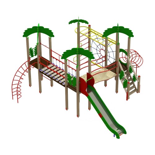 Ігровий комплекс Miros "Острів" 6260x6440x3650 мм, код: DIO808.1 Ігровий комплекс Miros "Острів" 6260x6440x3650 мм, код: DIO808.1