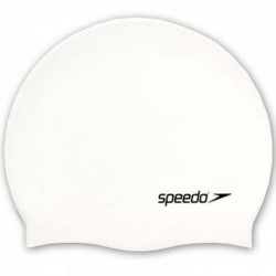 Шапка для плавання дитяча Speedo Flat Silicone Cap Team Ju білий, код: 5151746380040