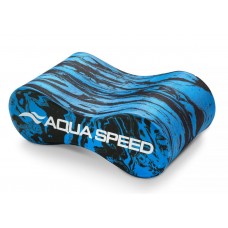 Колобашка для плавання Aqua Speed Swirl Pullbuoy 61251, 235х85х130 мм, синій-чорний, код: 5905718612512
