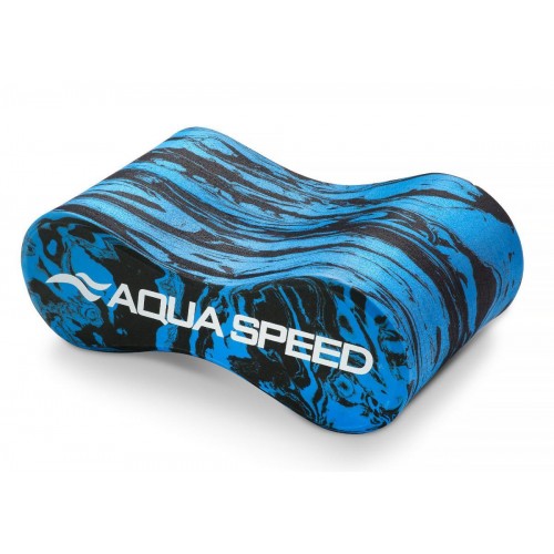 Колобашка для плавання Aqua Speed Swirl Pullbuoy 61251, 235х85х130 мм, синій-чорний, код: 5905718612512