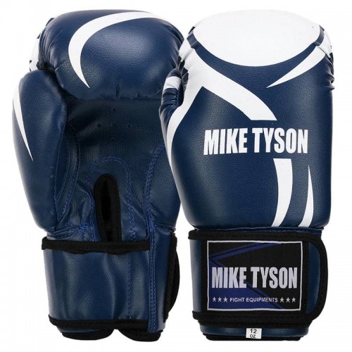 Рукавички боксерські Mike Tyson 12oz, синій, код: VL-4544_12BL Рукавички боксерські Mike Tyson 12oz, синій, код: VL-4544_12BL