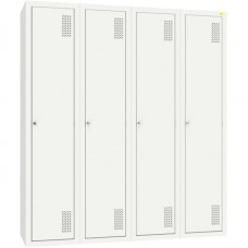 Шафа для одягу металева Emby, 4 секції, код: ШОМ-400/4 Шафа для одягу металева Emby, 4 секції, код: ШОМ-400/4